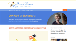Desktop Screenshot of frenchwomendontgetfat.com
